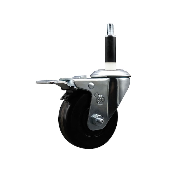 3.5'' SS Phenolic Swivel 7/8'' Expanding Stem Caster Total Lock Brake